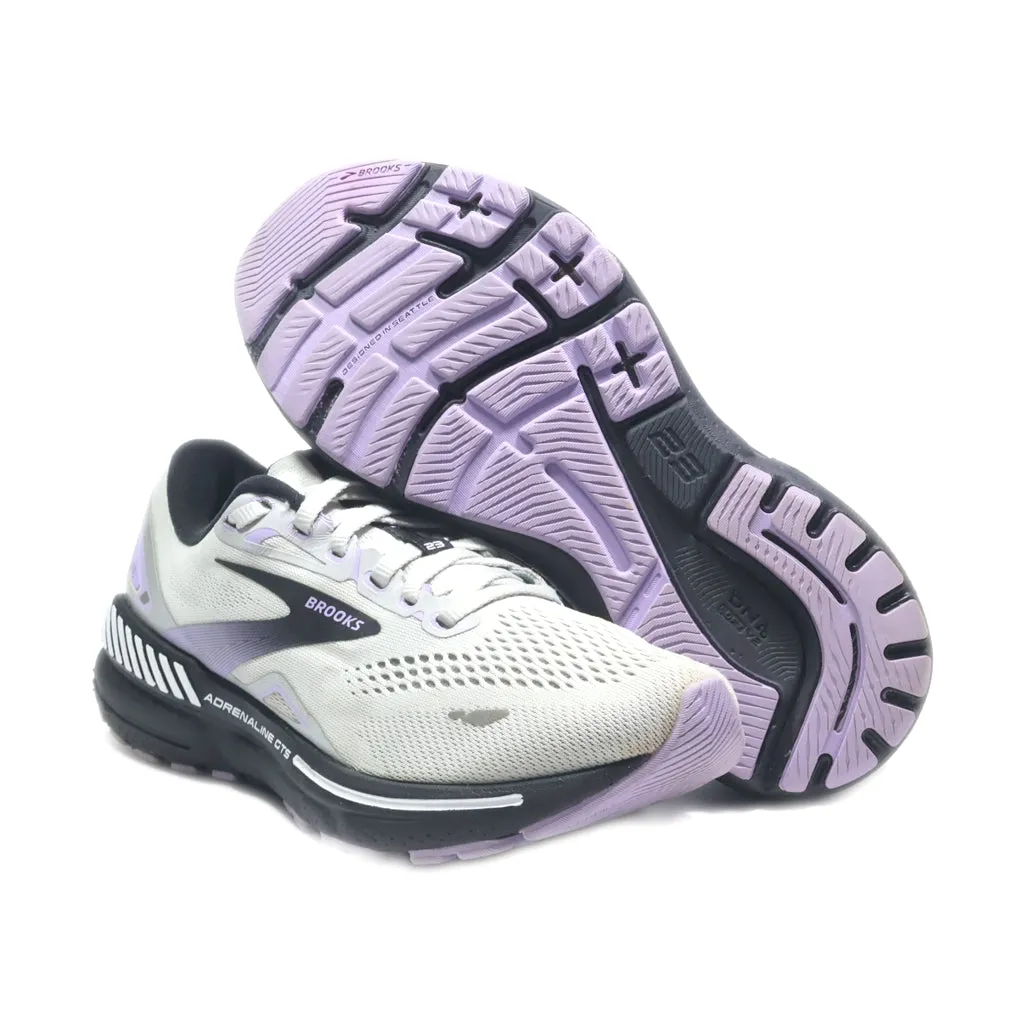 Brooks Adrenaline Gts 23 Sport Shoes Fabric Grey Colour For Women