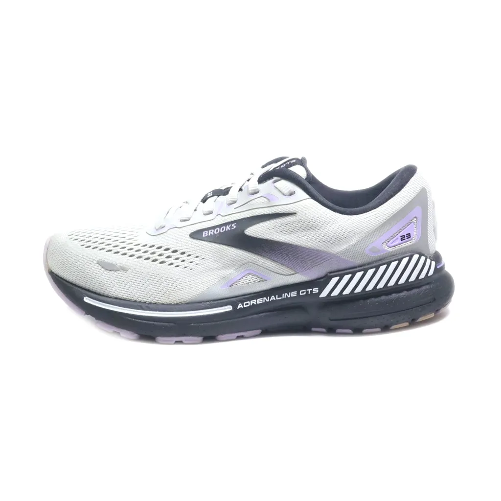 Brooks Adrenaline Gts 23 Sport Shoes Fabric Grey Colour For Women