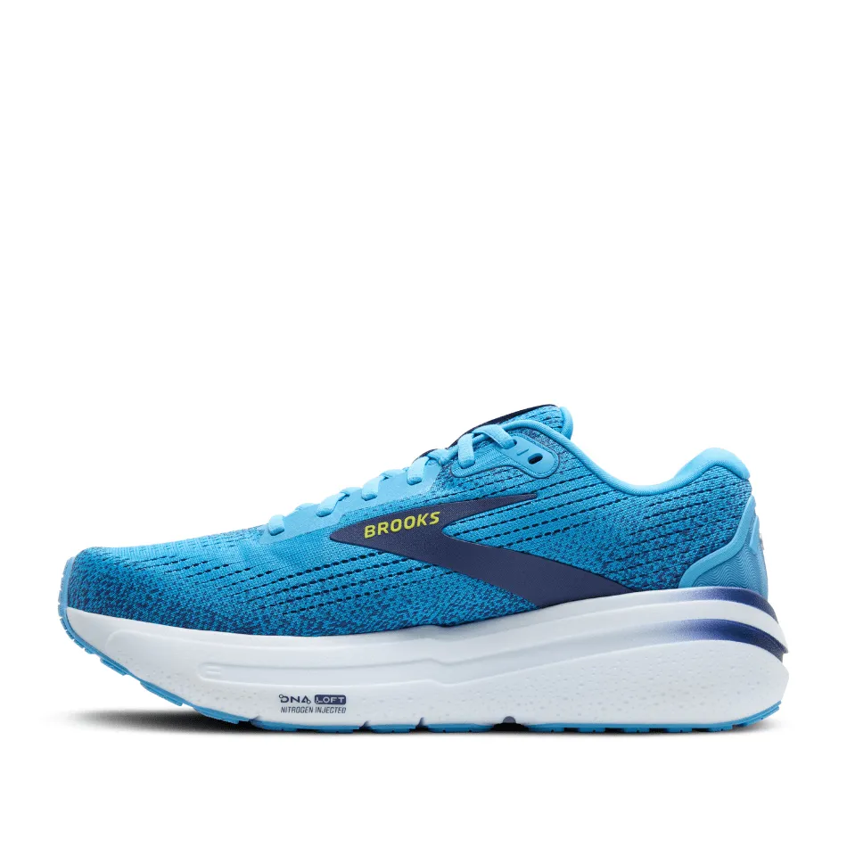 Brooks Men's Ghost Max 2 Running Shoes in Bonnie Blue/Blue Ribbon/Yellow SS25