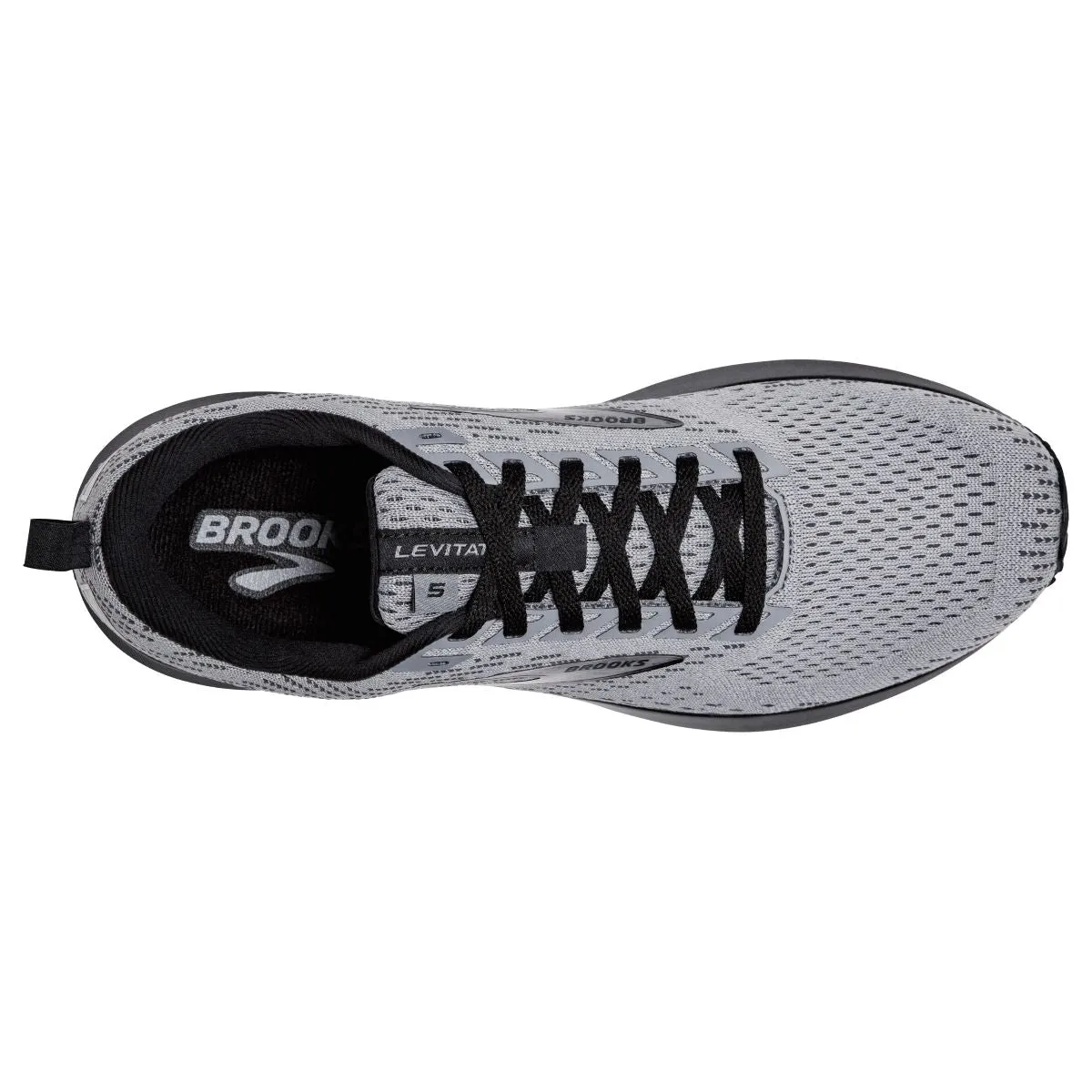 'Brooks' Men's Levitate 5 - Grey / Blackened Pearl / Black