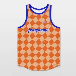 Checkerboard - Customized Basketball Jersey Top