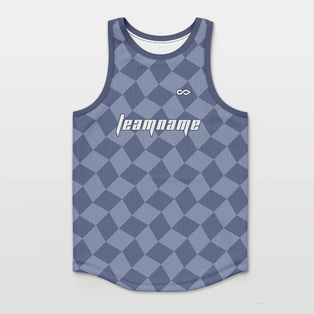 Checkerboard - Customized Basketball Jersey Top