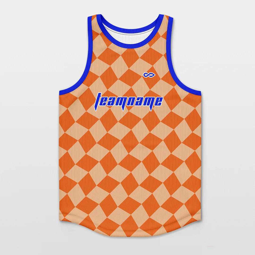 Checkerboard - Customized Basketball Jersey Top