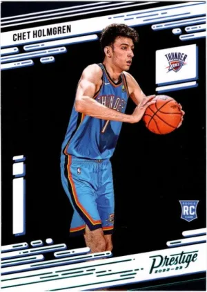 Chet Holmgren, RC, Prestige Teal Parallel, 2022-23 Panini Chronicles Basketball NBA