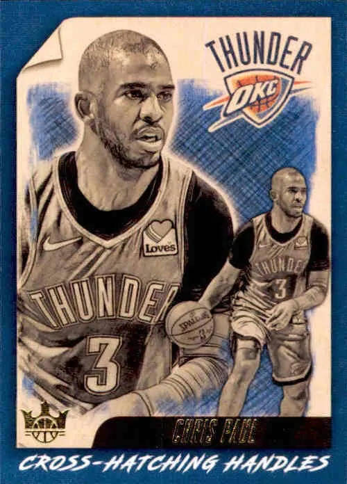 Chris Paul, Cross-Matching Handles, 2019-20 Panini Court Kings Basketball NBA