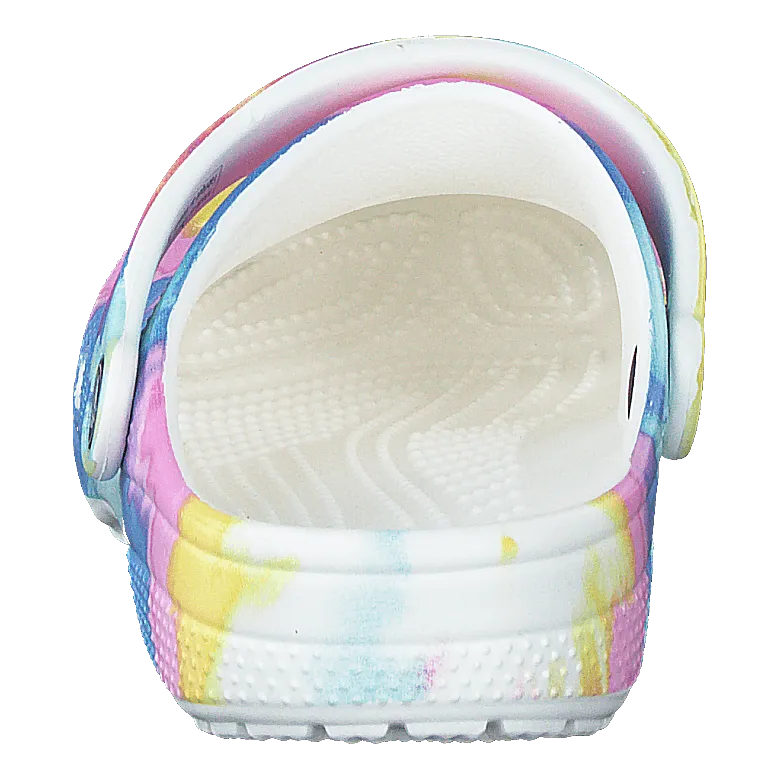 Classic Tiedye Graphic Clog K White/multi