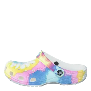 Classic Tiedye Graphic Clog K White/multi