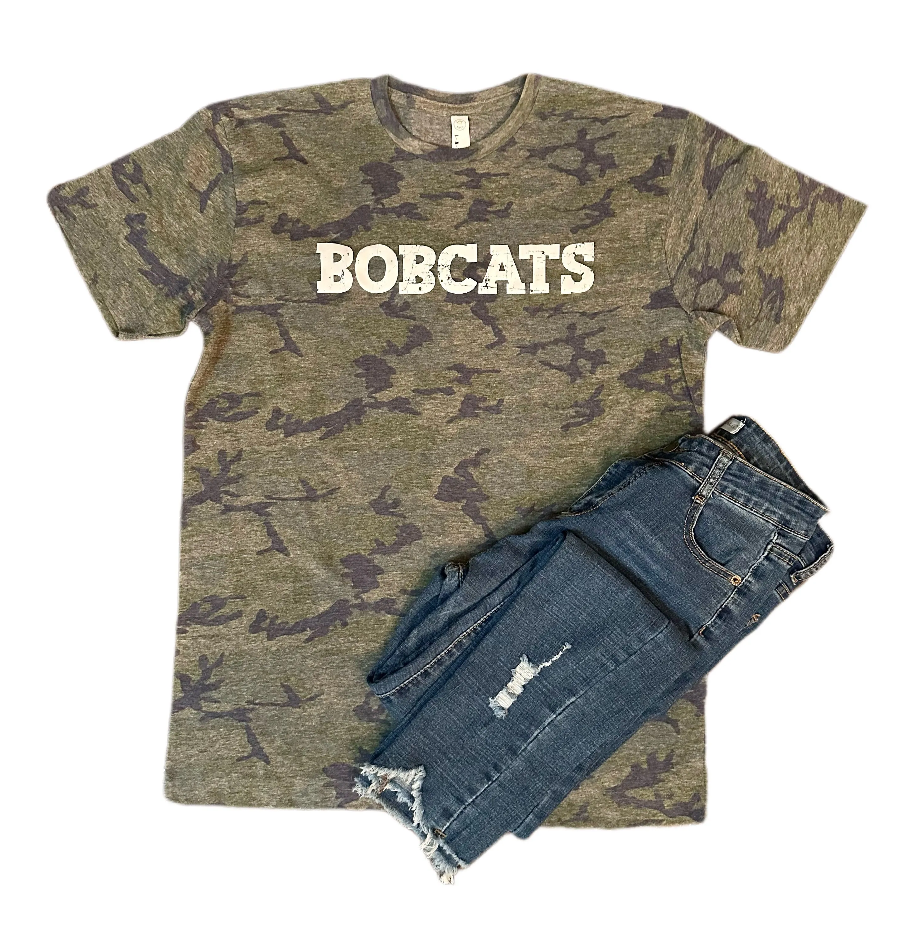 Collegiate Camo Bobcats Tee