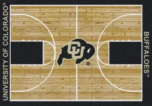 Colorado Buffaloes Milliken Basketball Home Court Novelty Area Rug