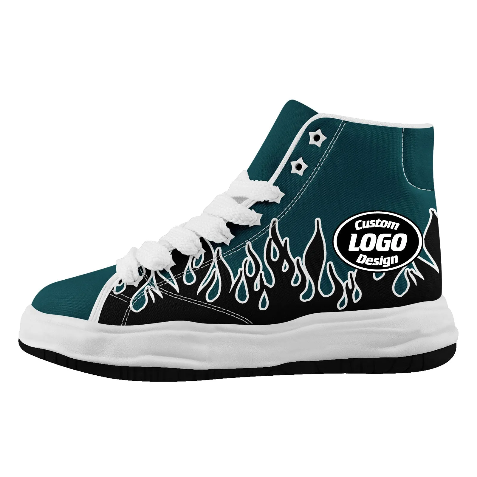 Custom Black Green Philadelphia Firesoul Shoes Personalized Sneaker FN039-D020272-23