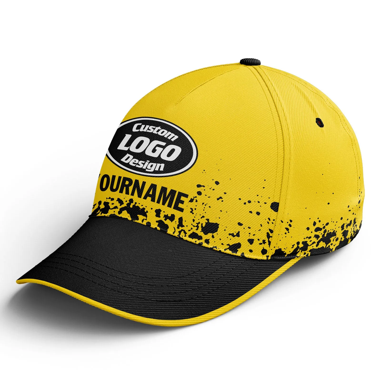 Custom Black Yellow Jersey MaxSoul Shoes and Hat Combo Offer Personalized Combo ZH-D020234-7