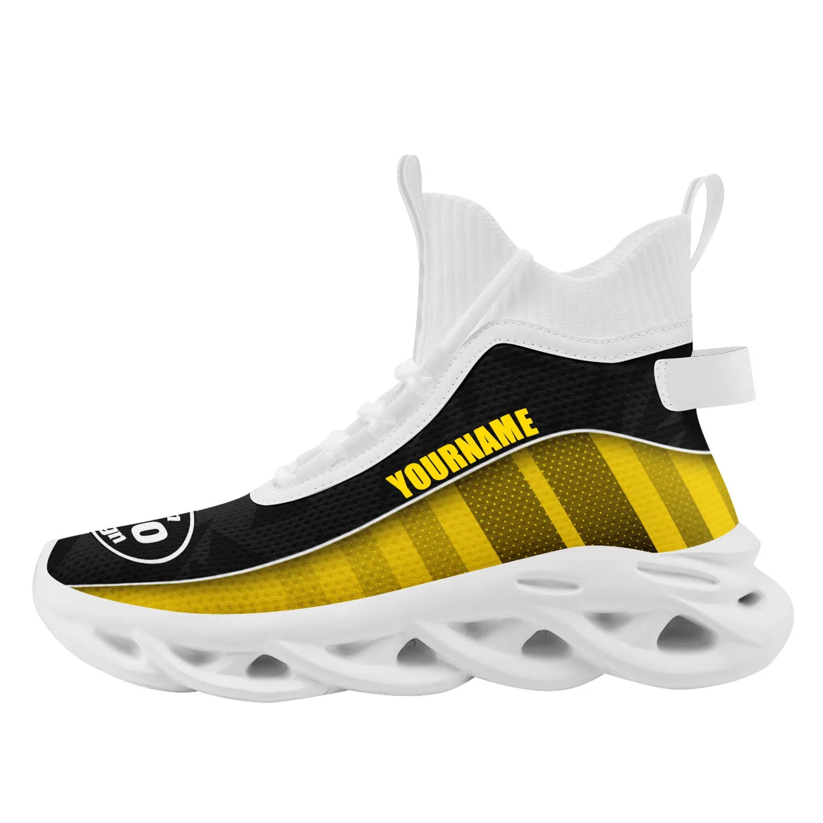 Custom Black Yellow Jersey MaxSoul Shoes and Hat Combo Offer Personalized Combo ZH-D020234-7