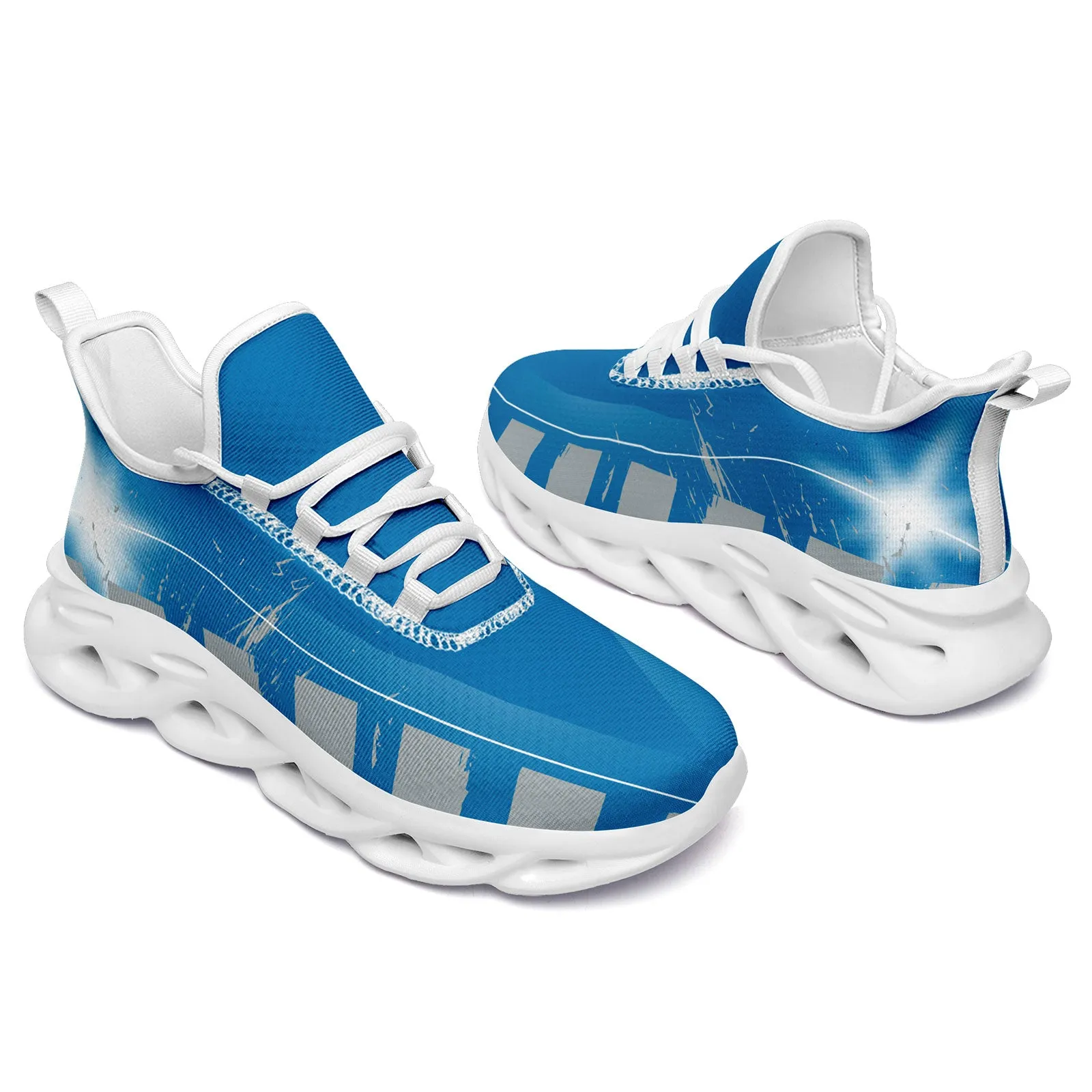 Custom Blue Gray Detroit Maxsoul Shoes Personalized Sneaker FN003-D020260-11