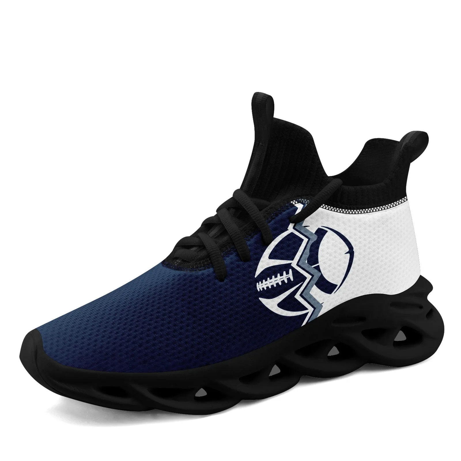 Custom Deep Blue White Texas MaxSoul Shoes and Hat Combo Offer Personalized Combo ZH-D028017-5