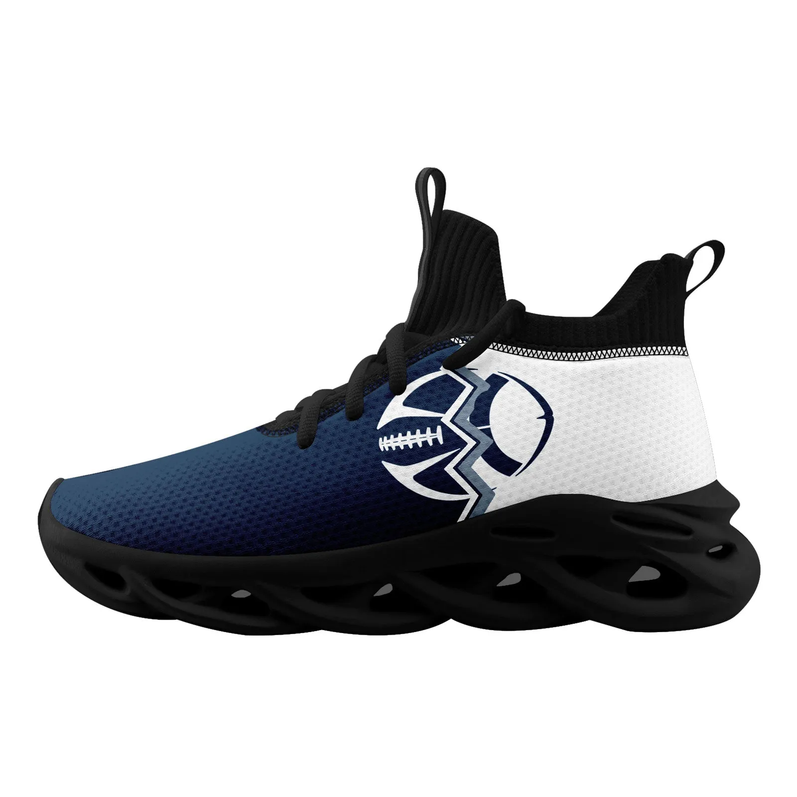 Custom Deep Blue White Texas MaxSoul Shoes and Hat Combo Offer Personalized Combo ZH-D028017-5