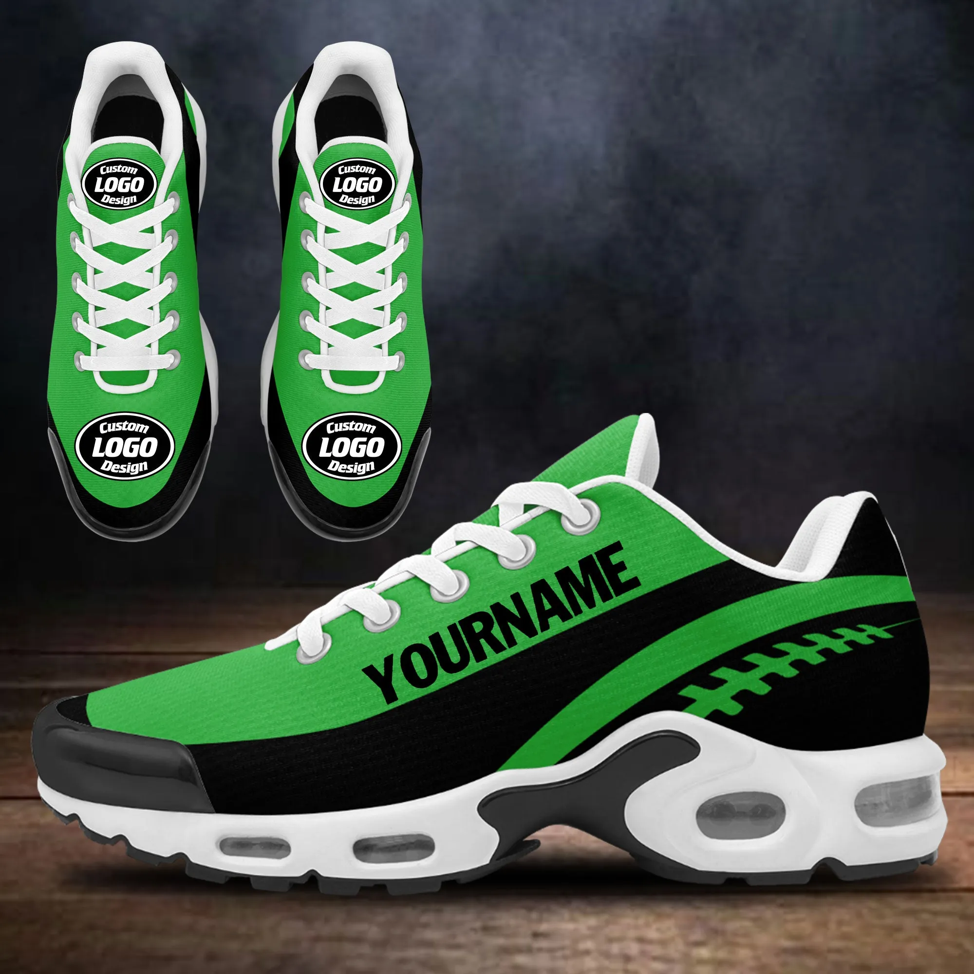 Custom Green Black TN Shoes Personalized Sneakers TN-D020077-1