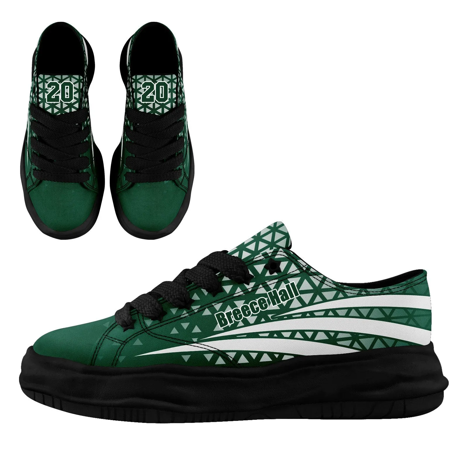 Custom Green White New York Shoes Personalized Sneaker FN038-D023003-28 Custom Online