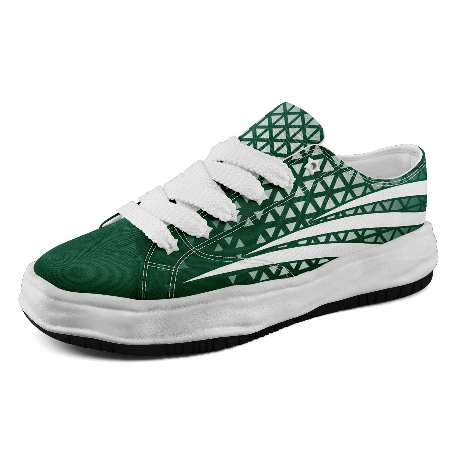 Custom Green White New York Shoes Personalized Sneaker FN038-D023003-28