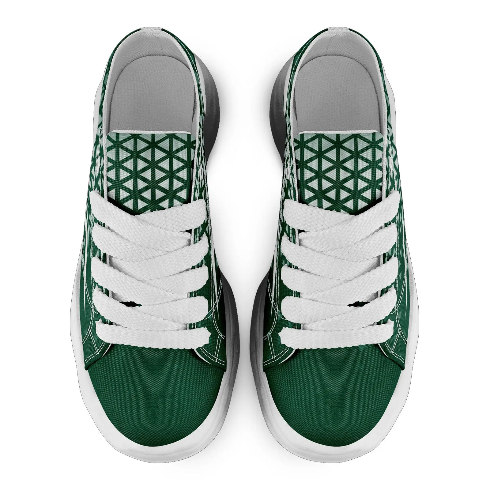 Custom Green White New York Shoes Personalized Sneaker FN038-D023003-28