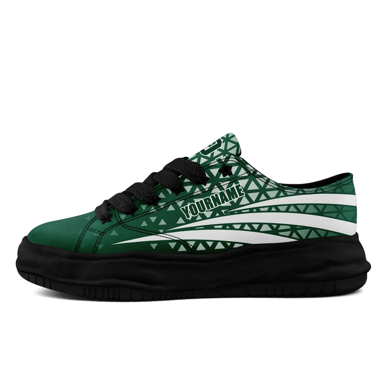 Custom Green White New York Shoes Personalized Sneaker FN038-D023003-28