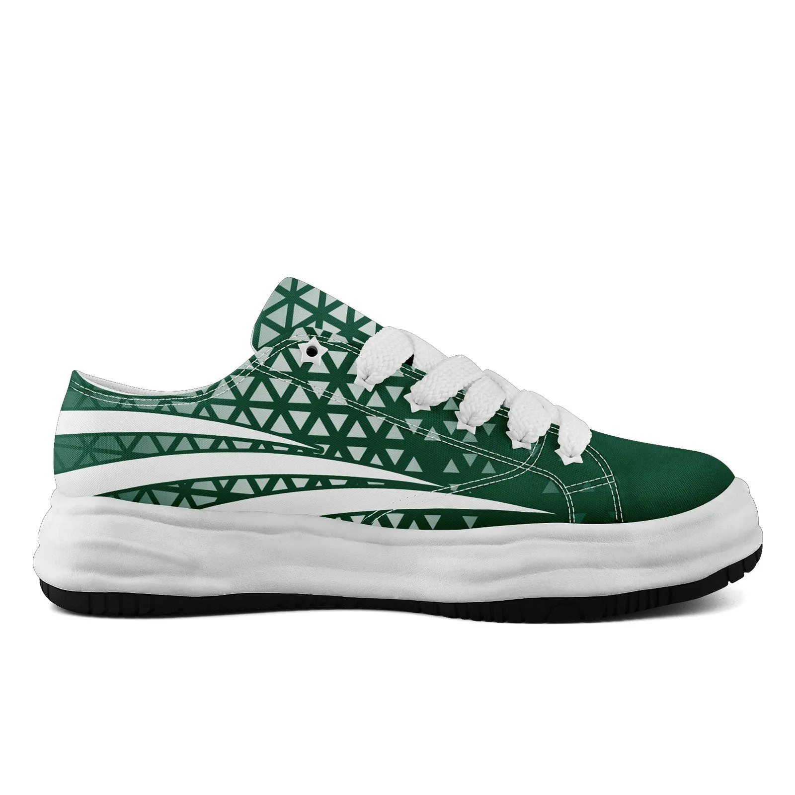 Custom Green White New York Shoes Personalized Sneaker FN038-D023003-28