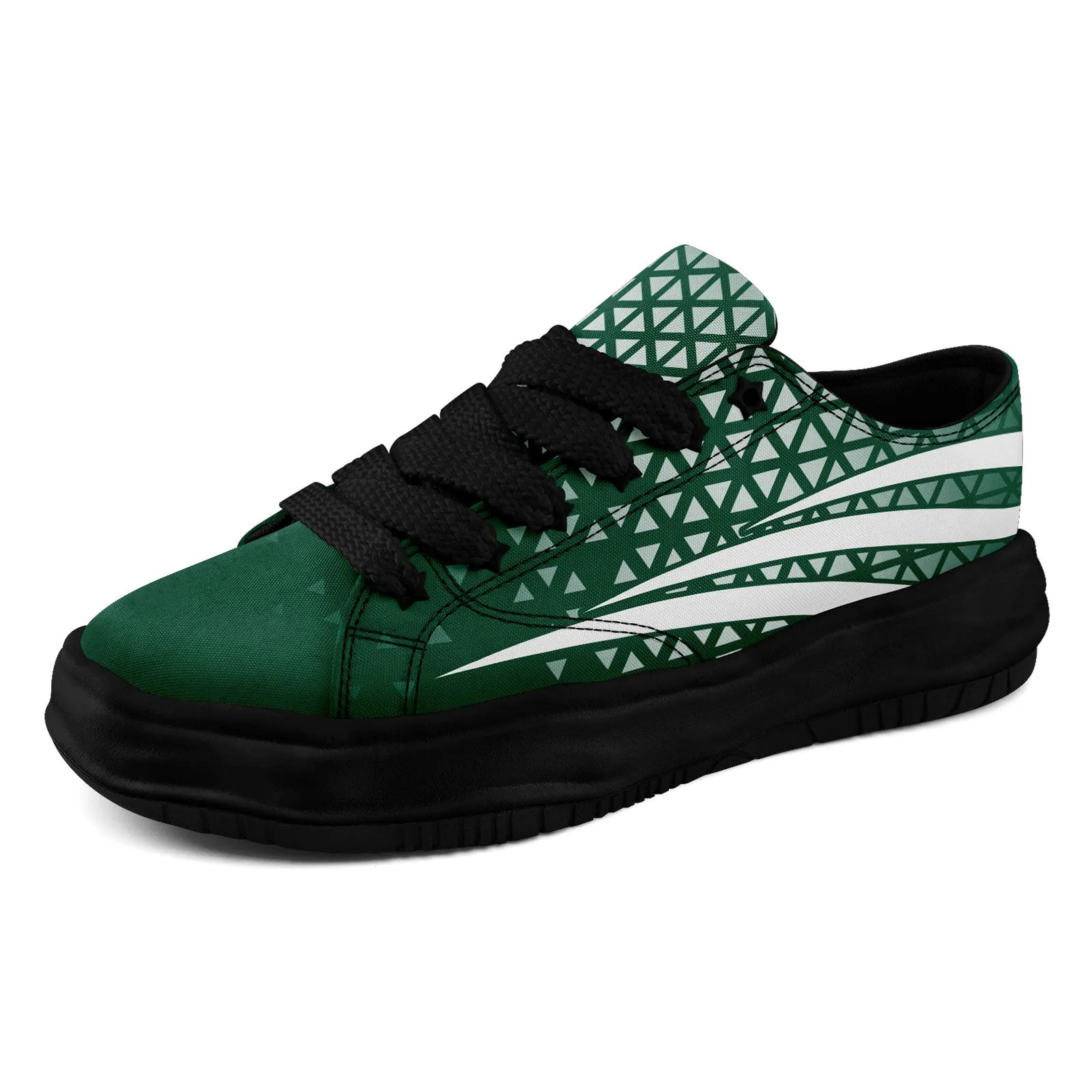 Custom Green White New York Shoes Personalized Sneaker FN038-D023003-28