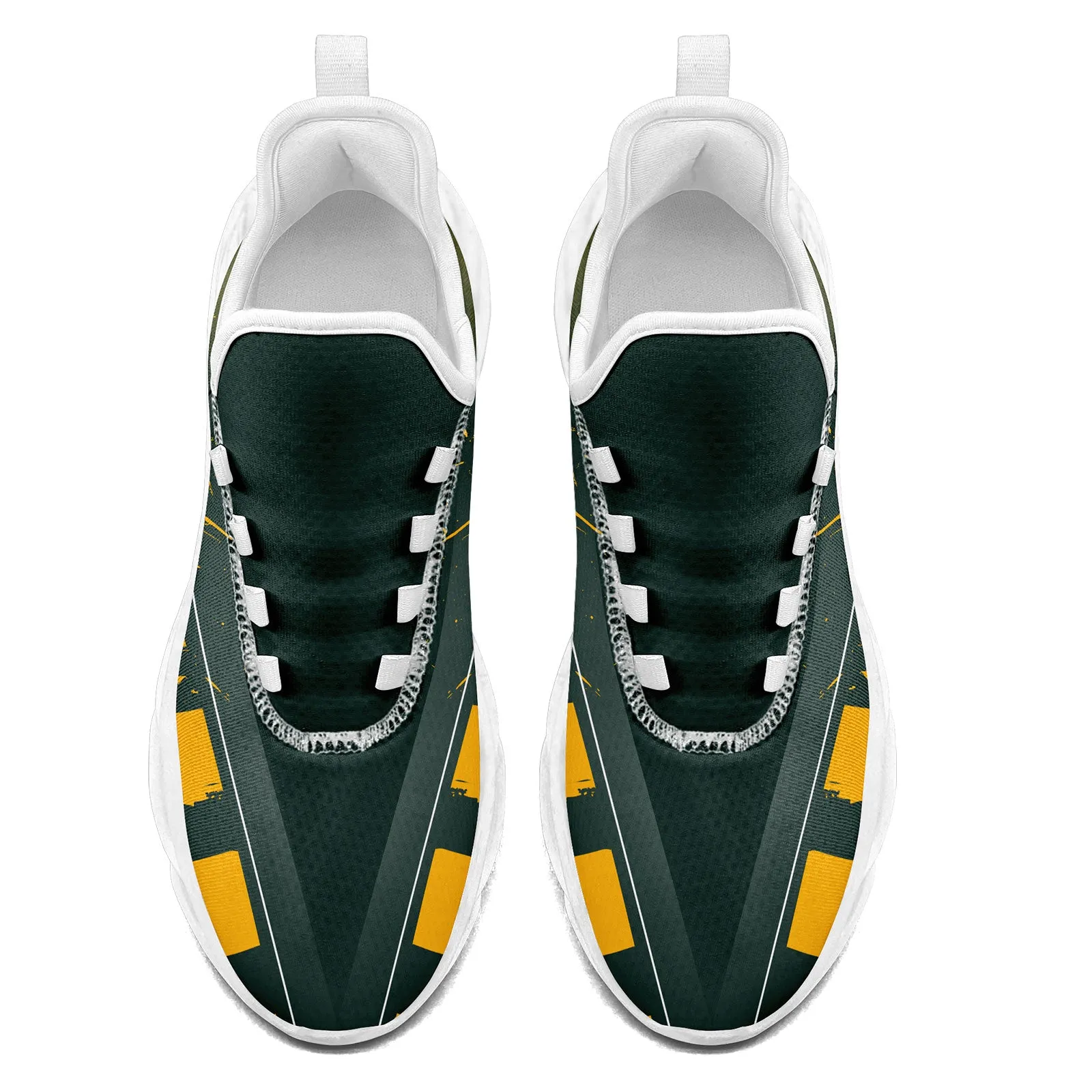 Custom Green Yellow Green Bay Maxsoul Shoes Personalized Sneaker FN003-D020260-13