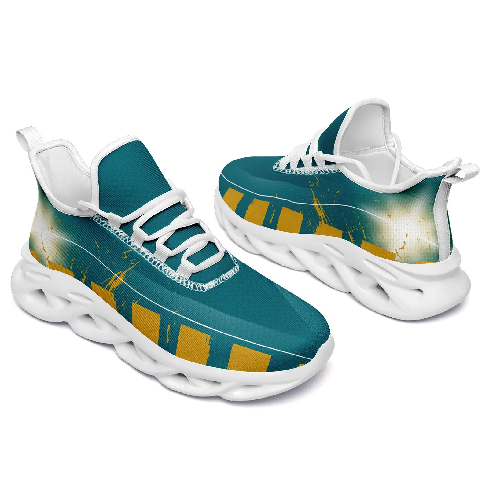 Custom Green Yellow Jacksonville Maxsoul Shoes Personalized Sneaker FN003-D020260-16