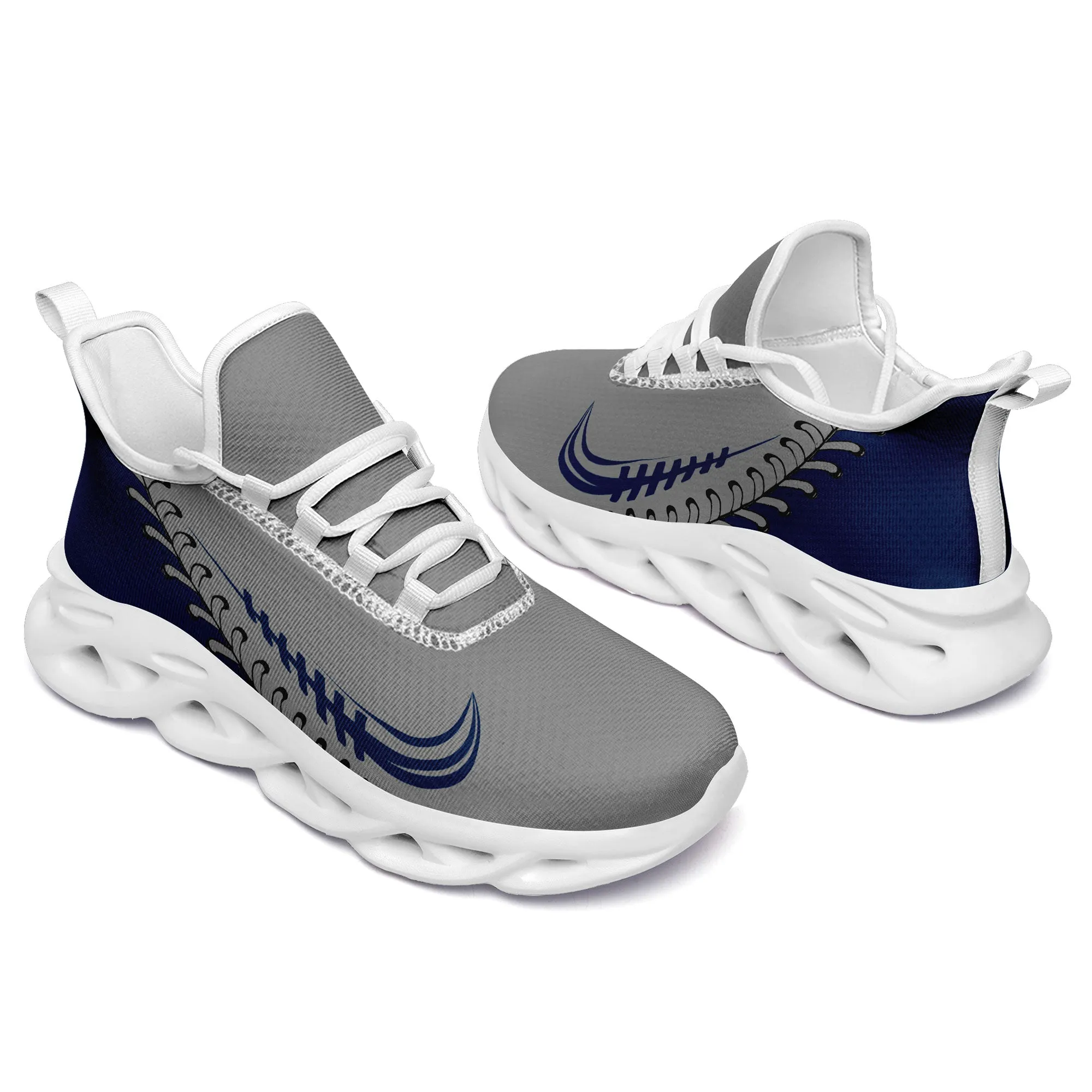 Custom Grey Jersey MaxSoul Shoes and Hat Combo Offer Personalized ZH-bd0b00e0-ac