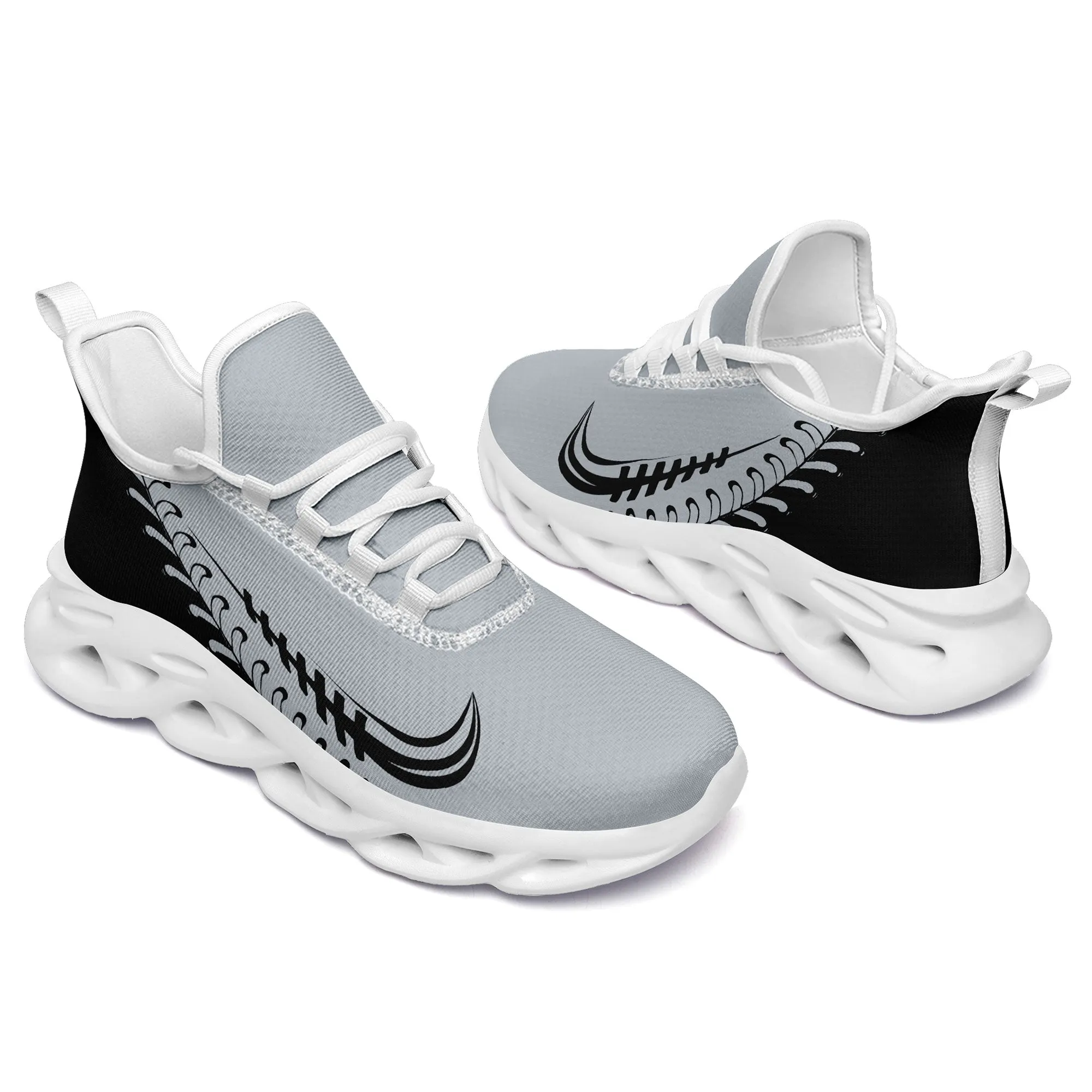 Custom Grey Jersey MaxSoul Shoes and Hat Combo Offer Personalized ZH-bd0b00e0-d