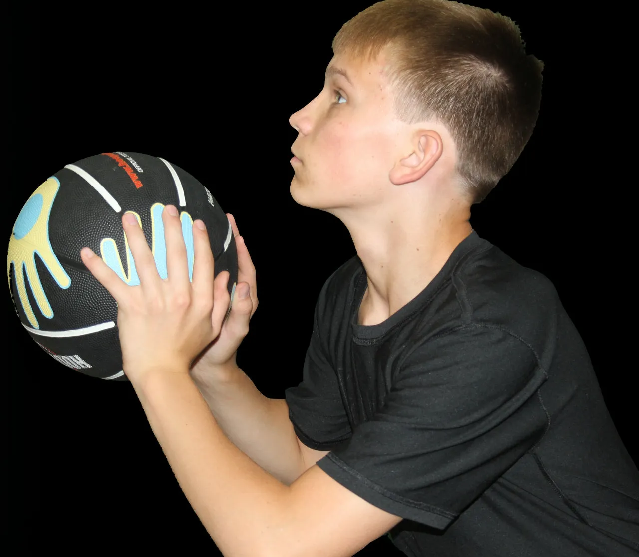 Custom Hands on Shooter Basketball w- Hand Placement