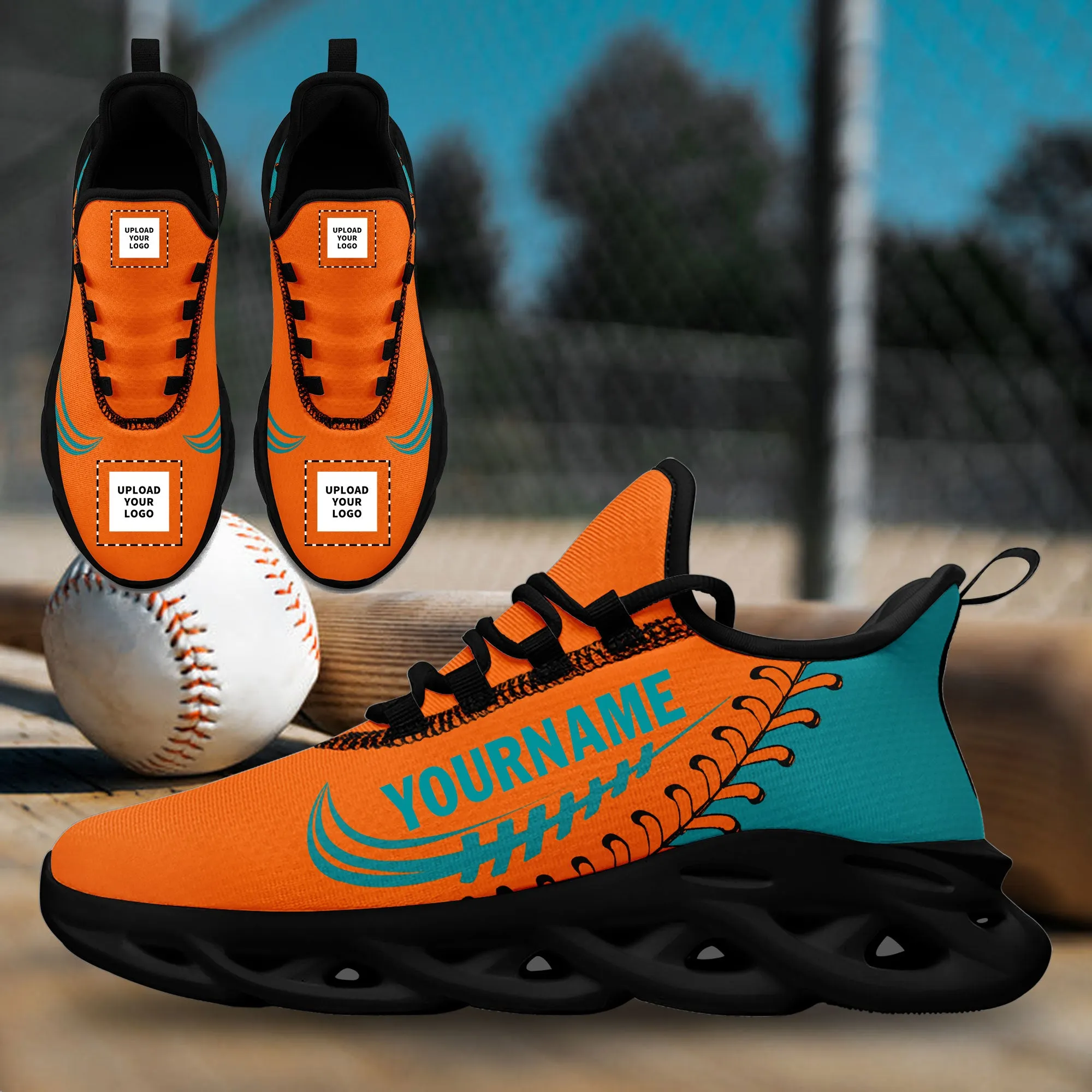 Custom Orange Jersey MaxSoul Shoes and Hat Combo Offer Personalized ZH-bd0b00e0-e