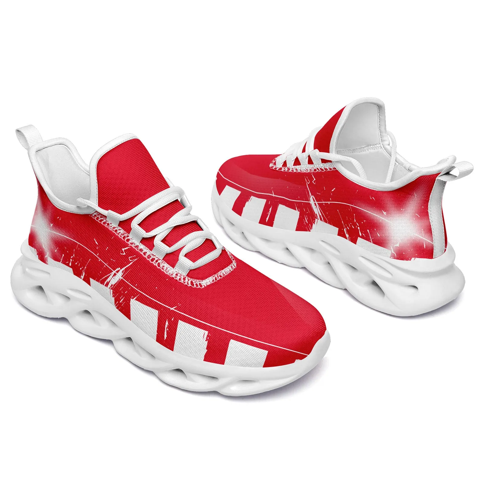 Custom Red White Kansas City Maxsoul Shoes Personalized Sneaker FN003-D020260-18