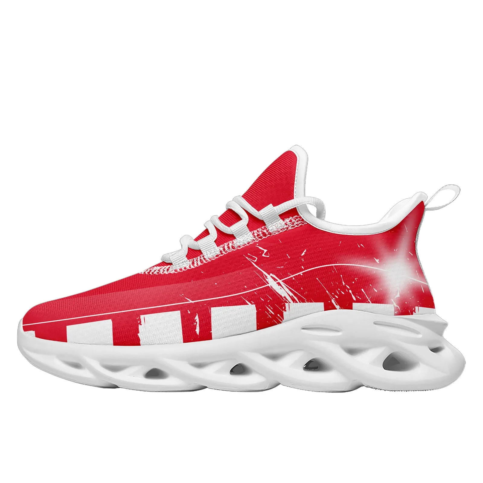 Custom Red White Kansas City Maxsoul Shoes Personalized Sneaker FN003-D020260-18