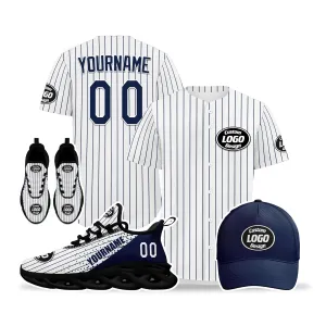 Custom White Blue Jersey MaxSoul Shoes and Hat Combo Offer Personalized ZH-D0b0089-a