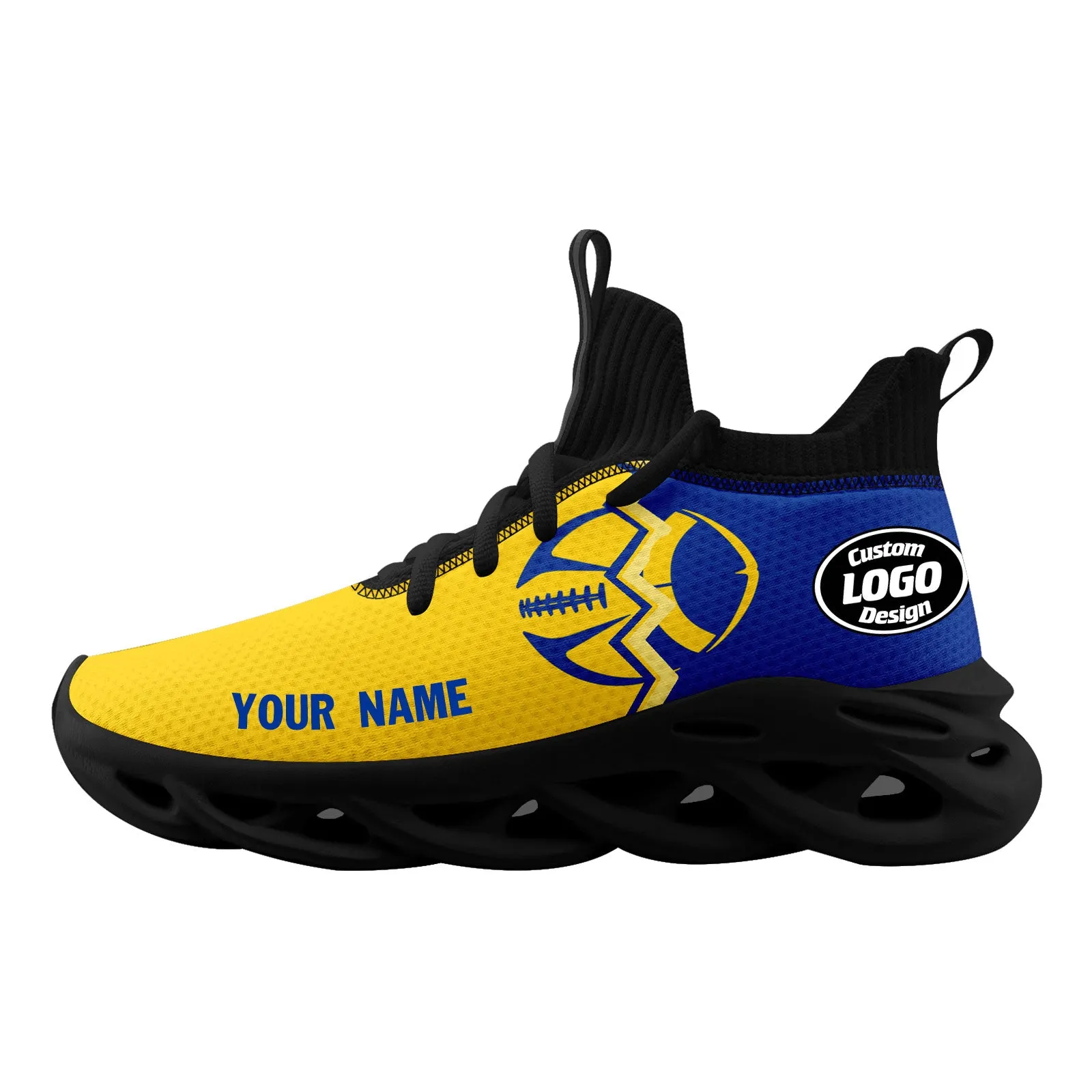 Custom Yellow Blue California Maxsoul Shoes Personalized Sneaker FN030A-D028017-8