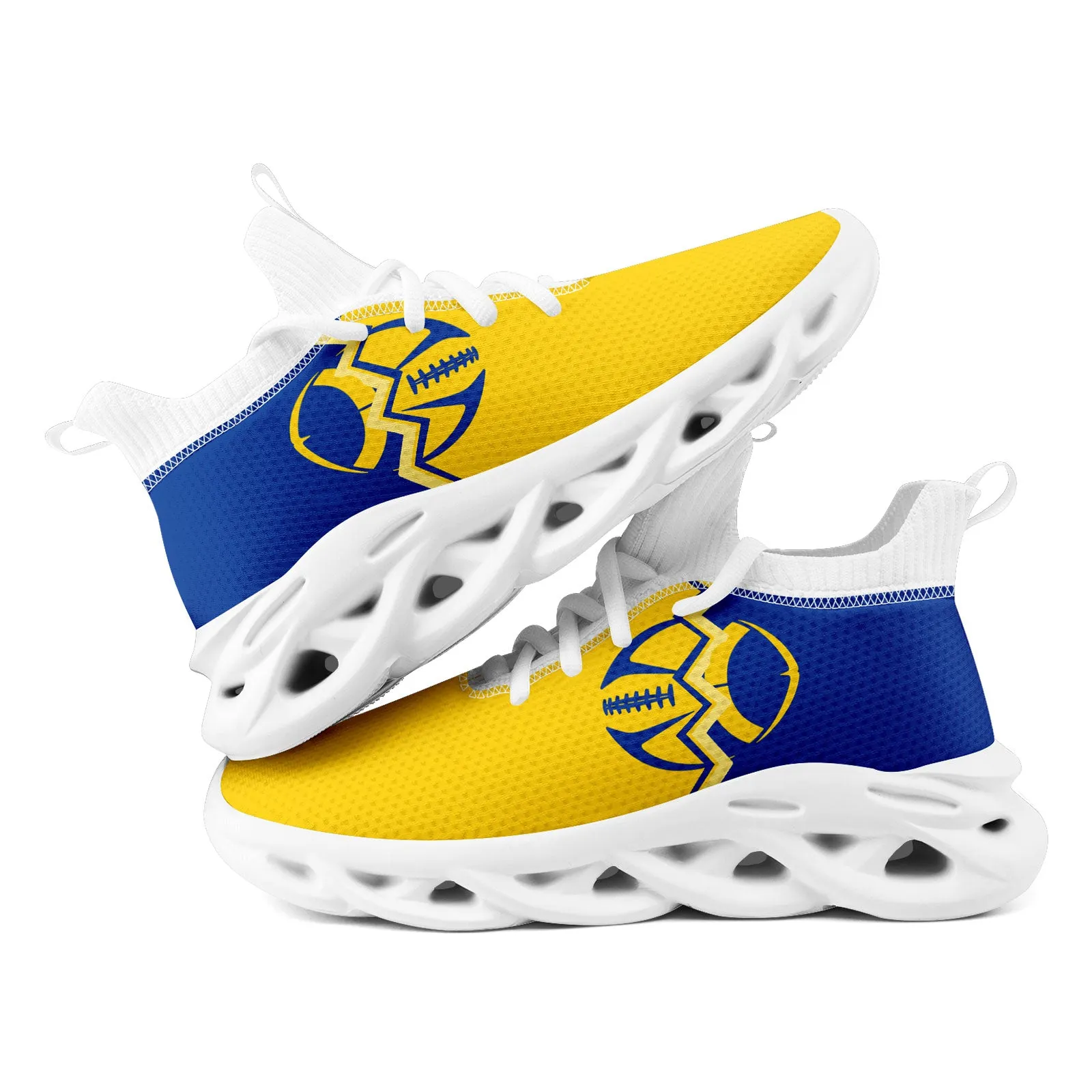 Custom Yellow Blue California Maxsoul Shoes Personalized Sneaker FN030A-D028017-8