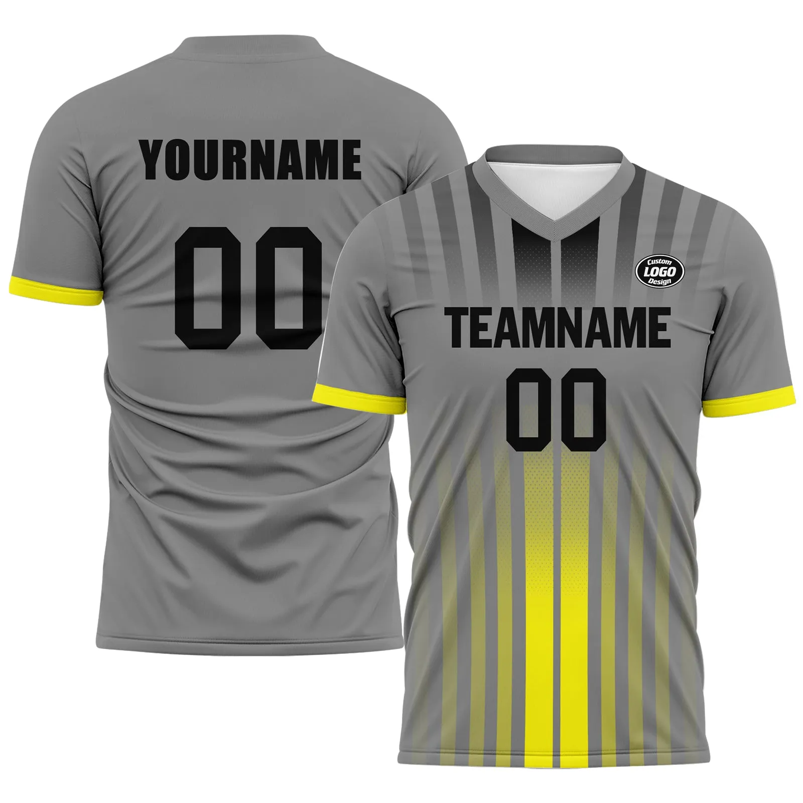 Custom Yellow Gray Jersey MaxSoul Shoes and Hat Combo Offer Personalized Combo ZH-D020234-9