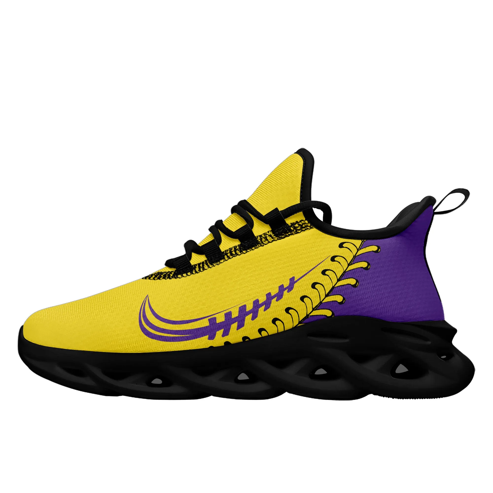 Custom Yellow Jersey MaxSoul Shoes and Hat Combo Offer Personalized ZH-bd0b00e0-a9