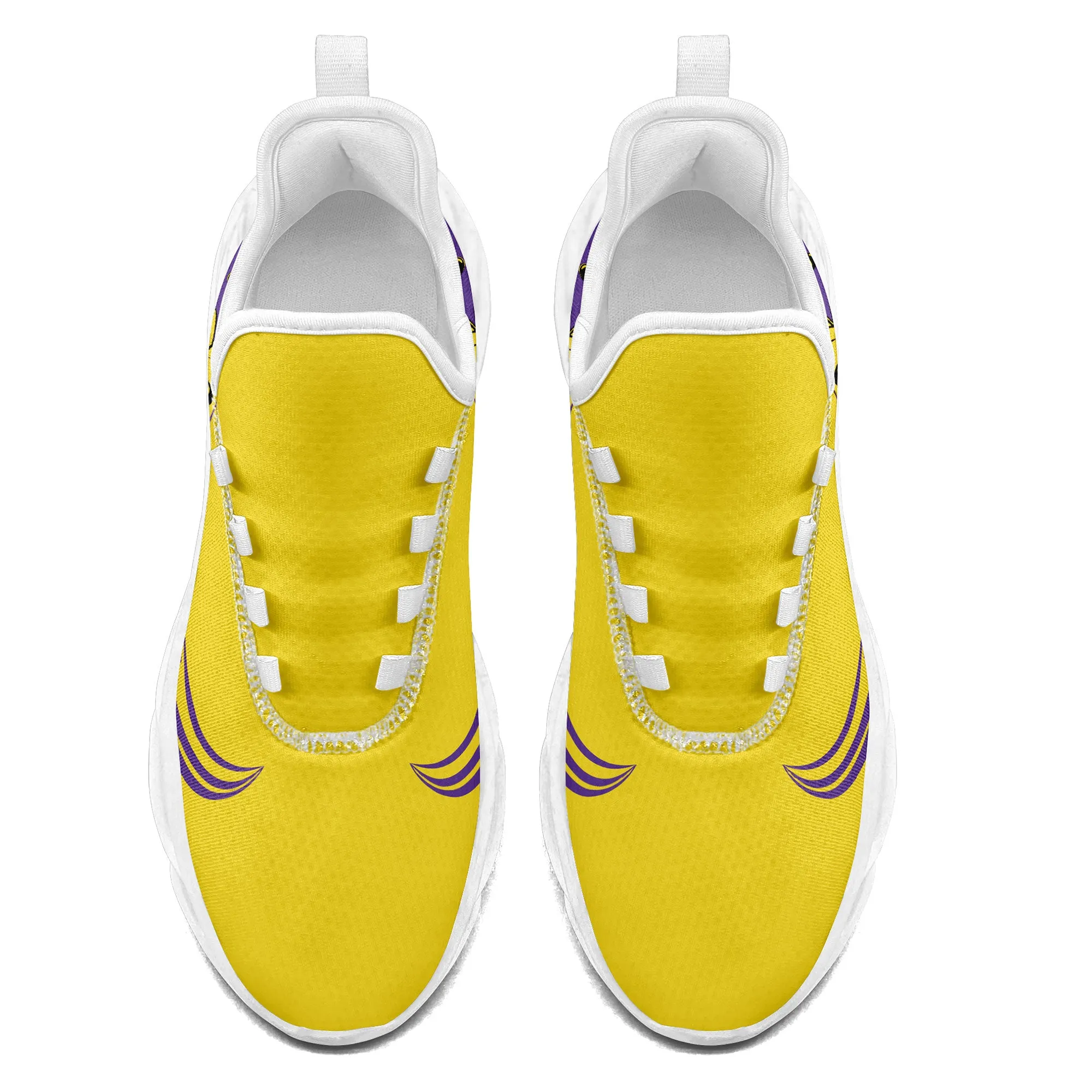 Custom Yellow Jersey MaxSoul Shoes and Hat Combo Offer Personalized ZH-bd0b00e0-a9