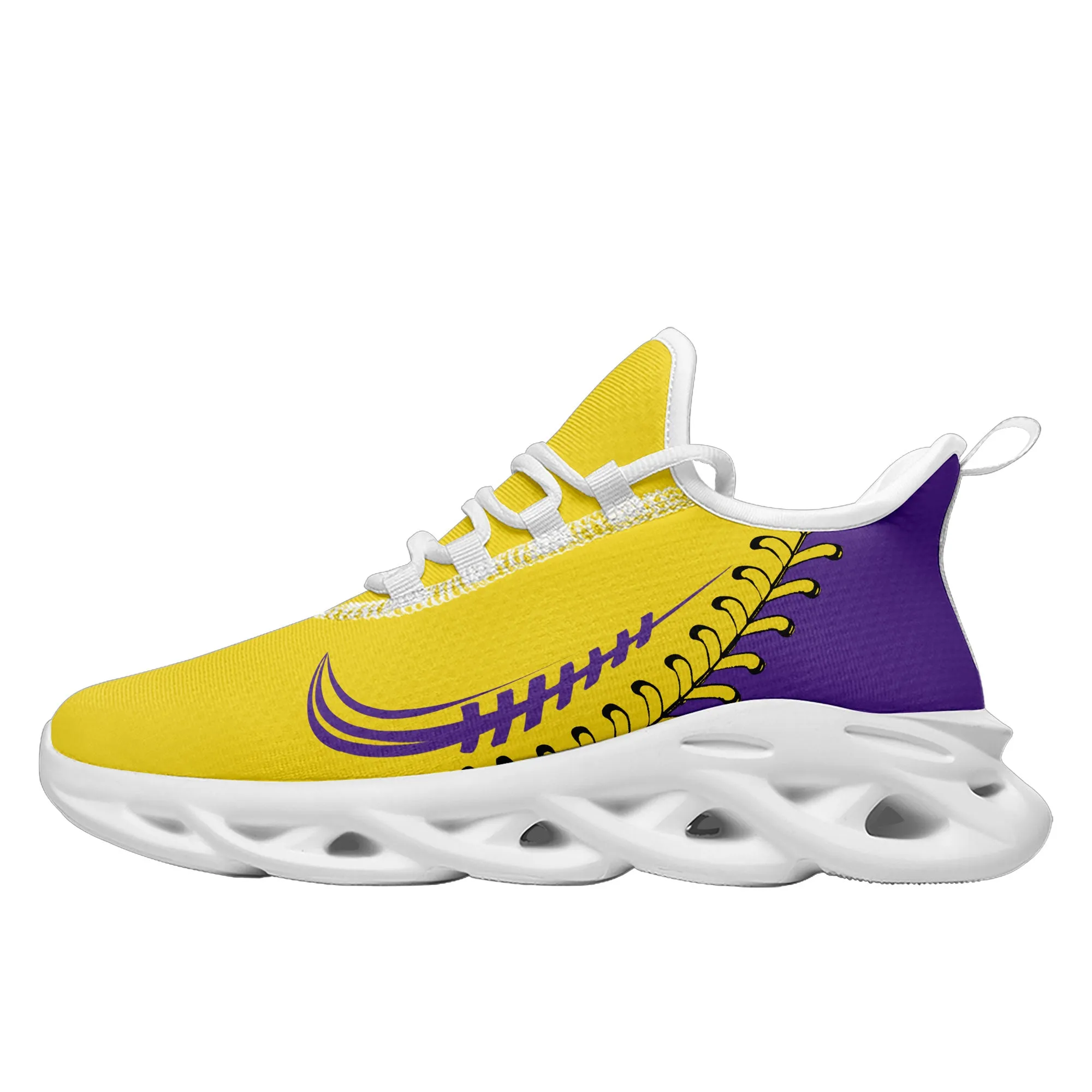 Custom Yellow Jersey MaxSoul Shoes and Hat Combo Offer Personalized ZH-bd0b00e0-a9