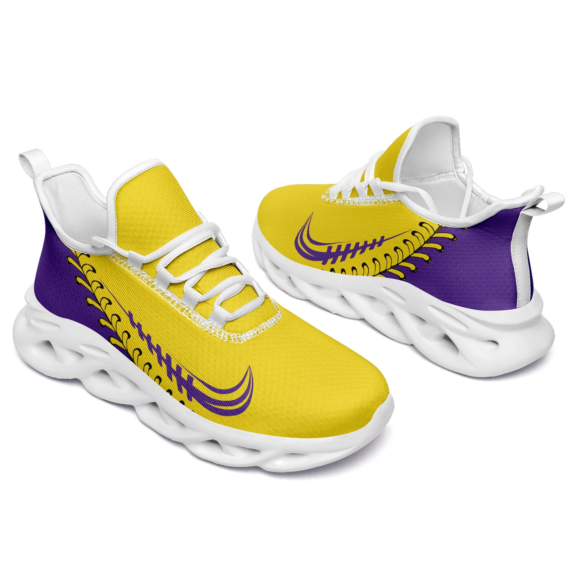 Custom Yellow Jersey MaxSoul Shoes and Hat Combo Offer Personalized ZH-bd0b00e0-a9