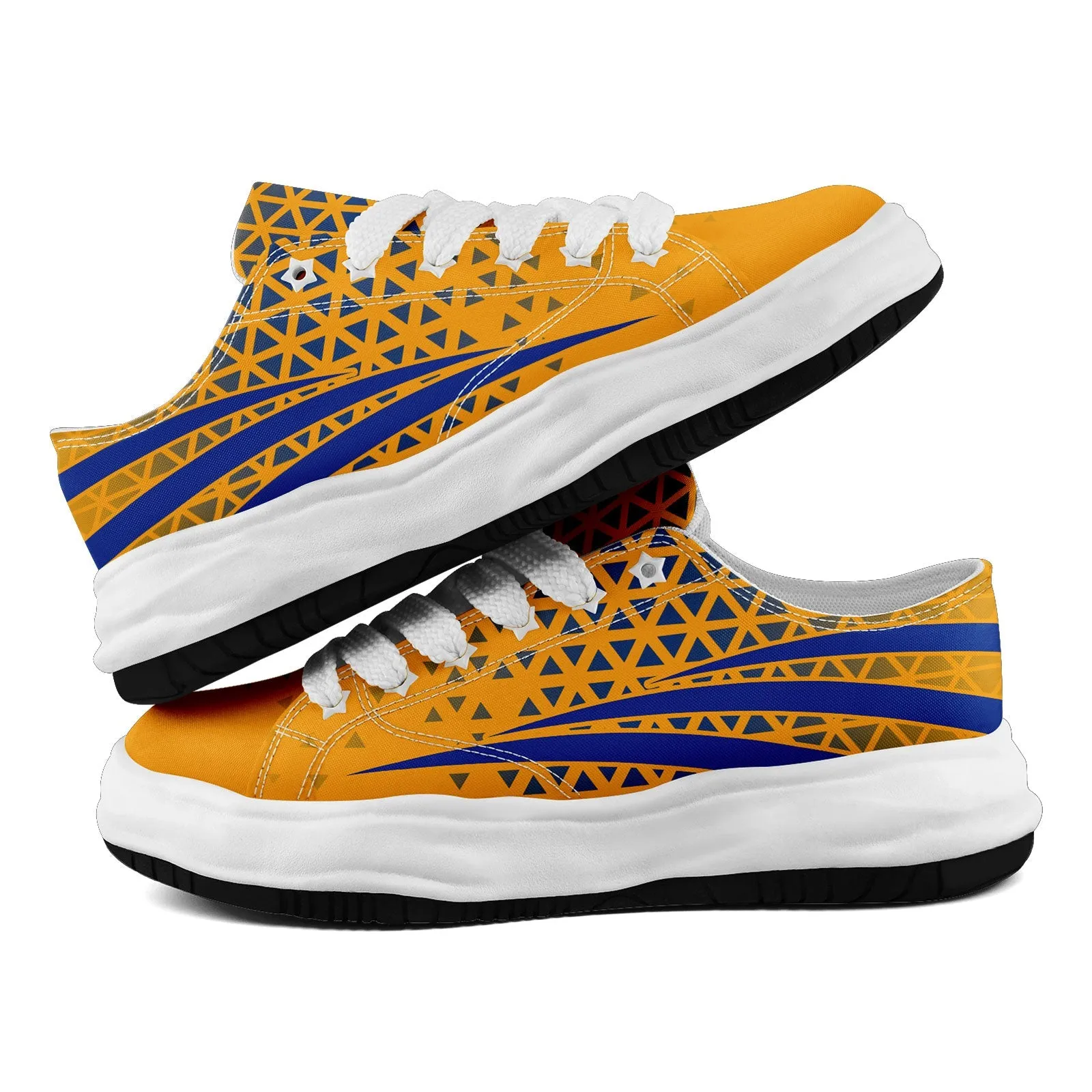 Custom Yellow White California Shoes Personalized Sneaker FN038-D023003-15 Custom Online