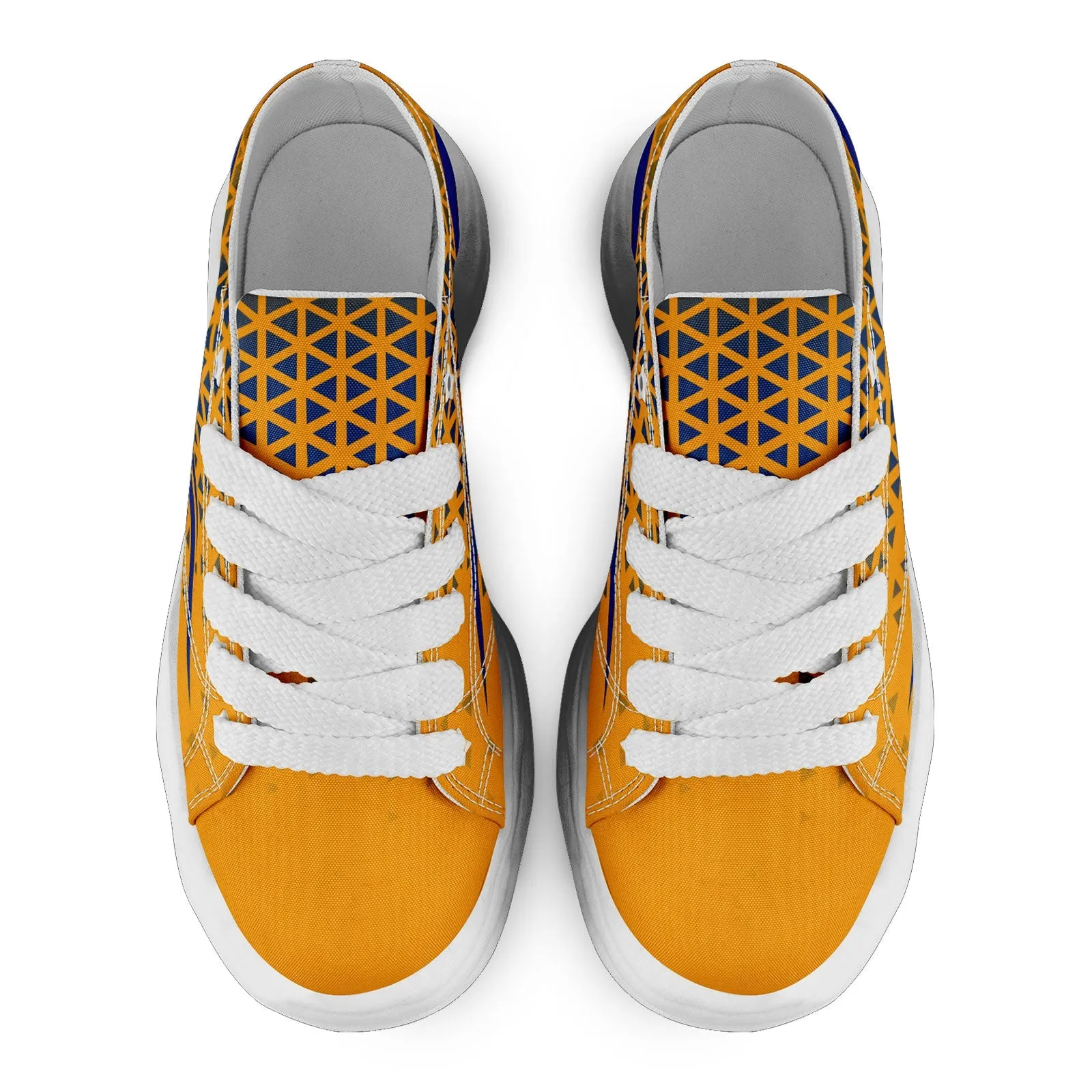 Custom Yellow White California Shoes Personalized Sneaker FN038-D023003-15 Custom Online