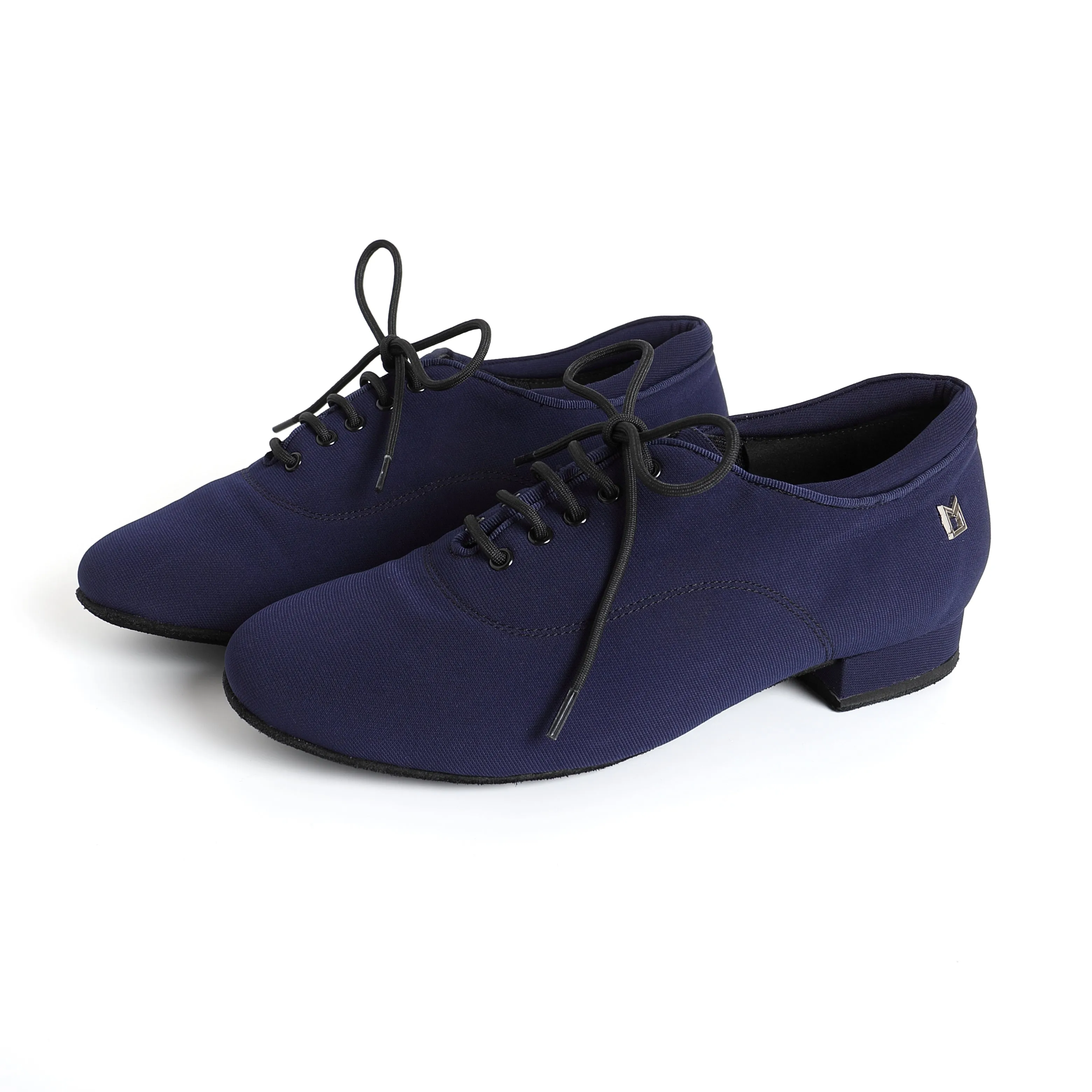 Dark Blue Fabric Men's Ballroom Dance Shoes