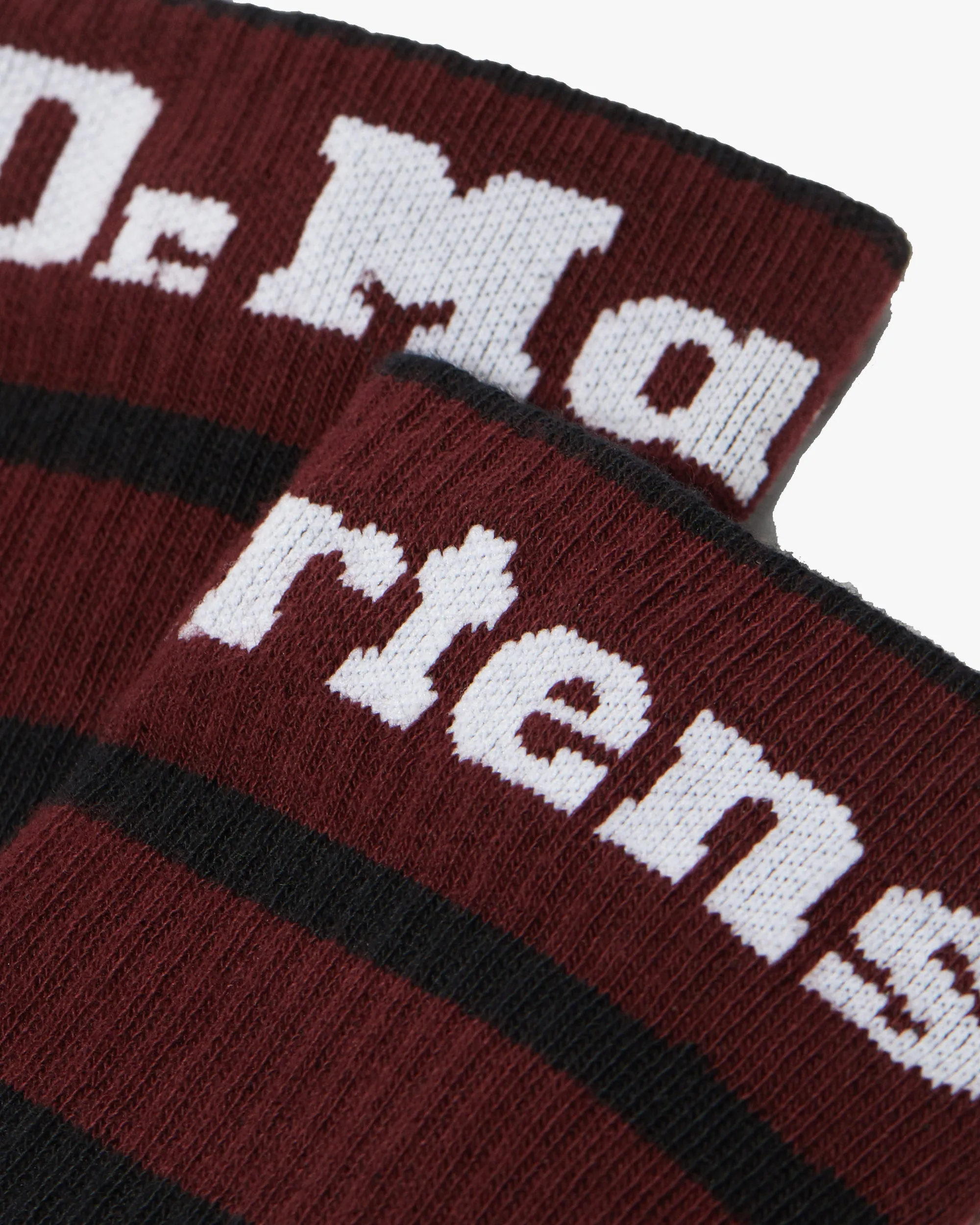 Dr Martens Athletic Logo Organic Cotton Blend Socks - Black / Cherry Red