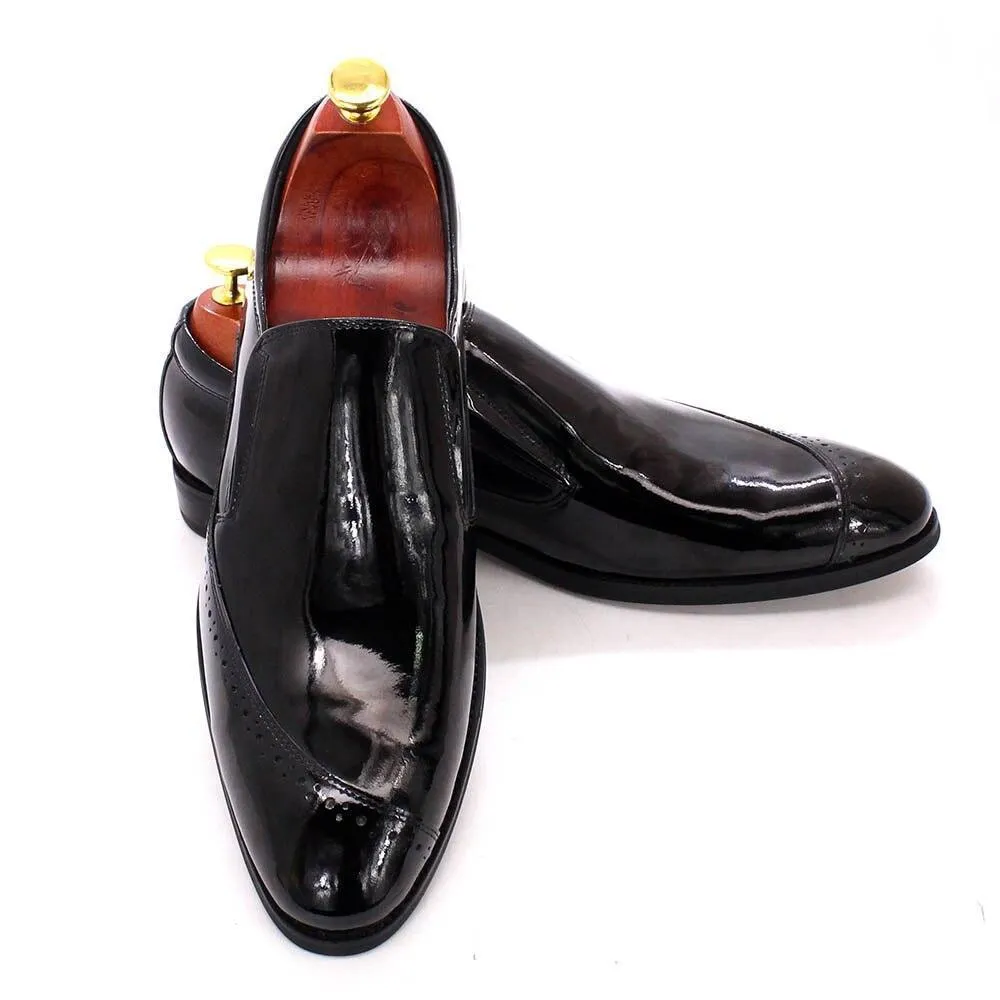 Dress Shoes -  Max Glossy Slip-On Men Shoes