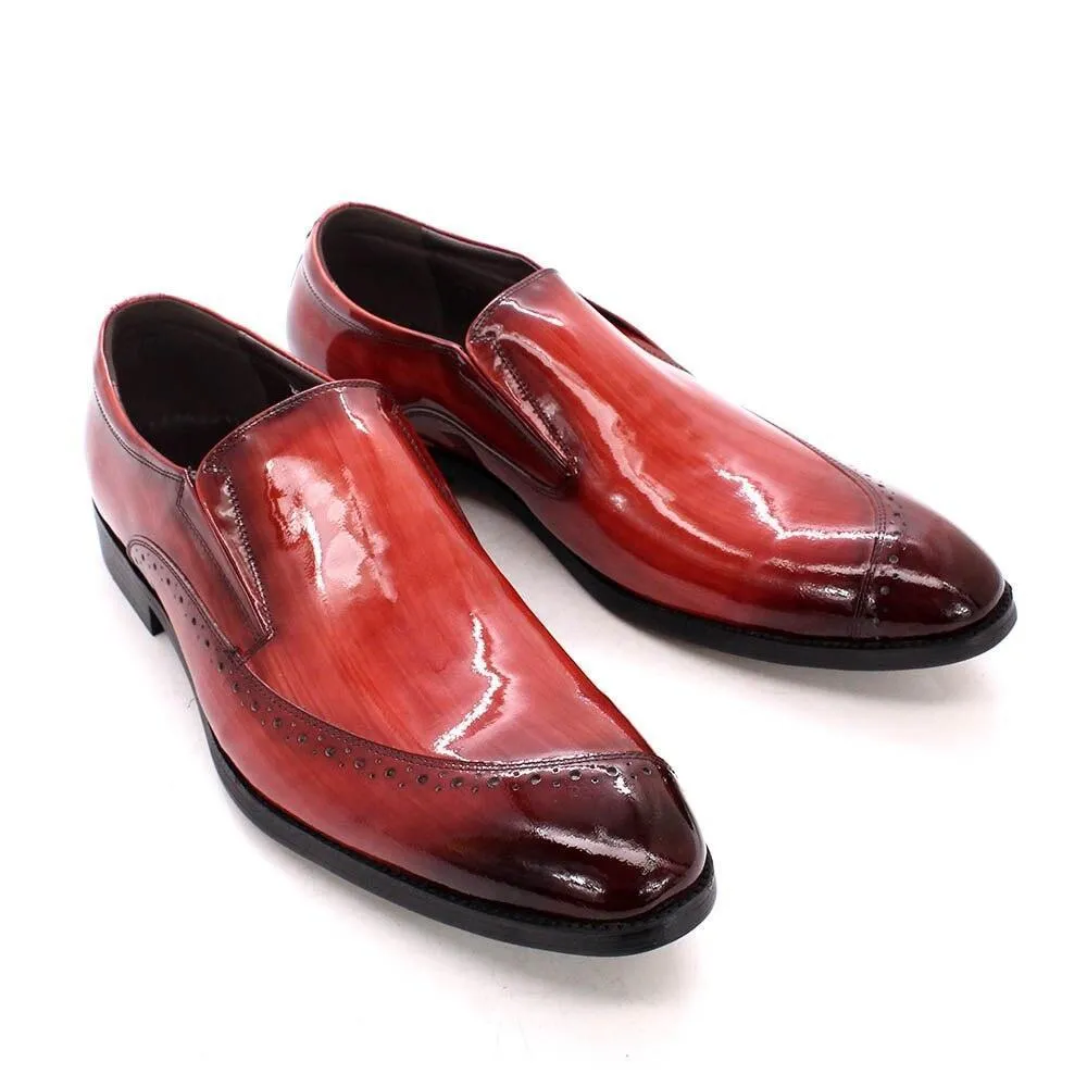 Dress Shoes -  Max Glossy Slip-On Men Shoes