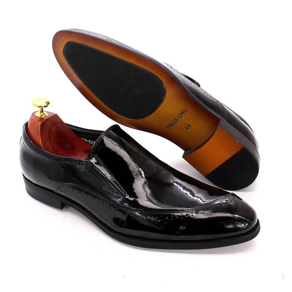 Dress Shoes -  Max Glossy Slip-On Men Shoes