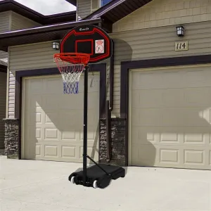 Everfit 2.1M Adjustable Portable Basketball Stand Hoop System Rim Black